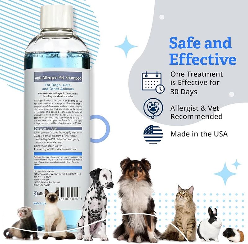 Allergen-Reducing Pet Shampoos