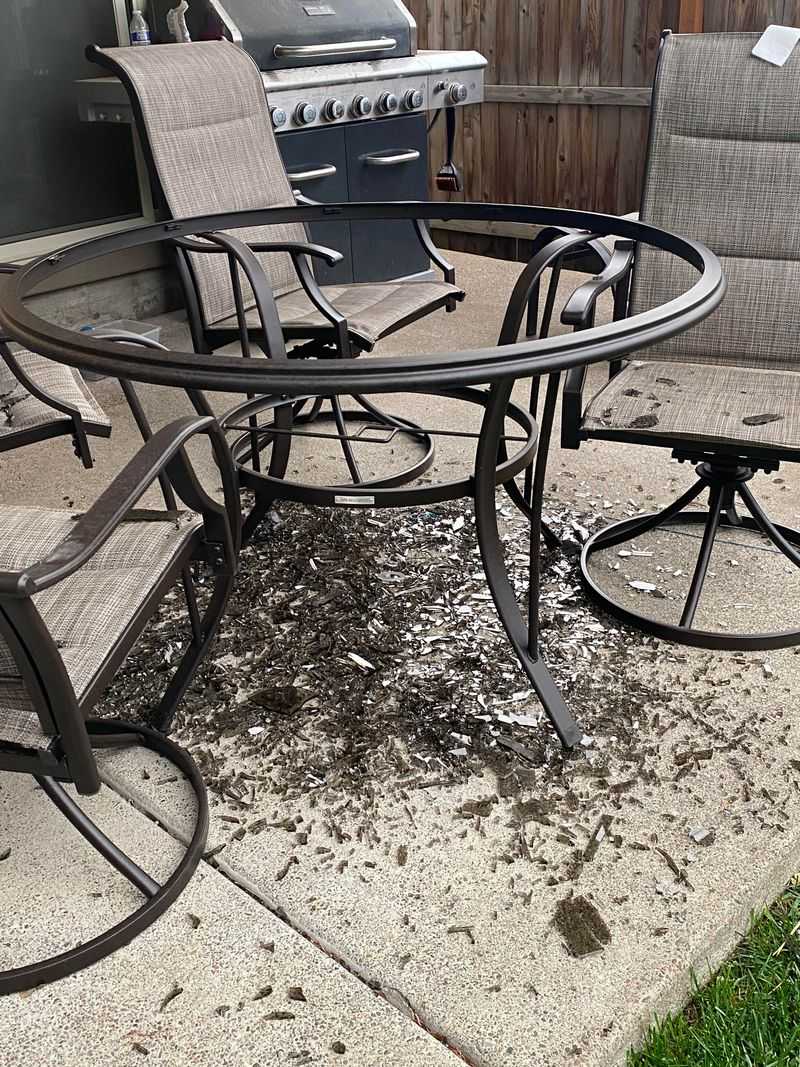 Damaged Outdoor Furniture