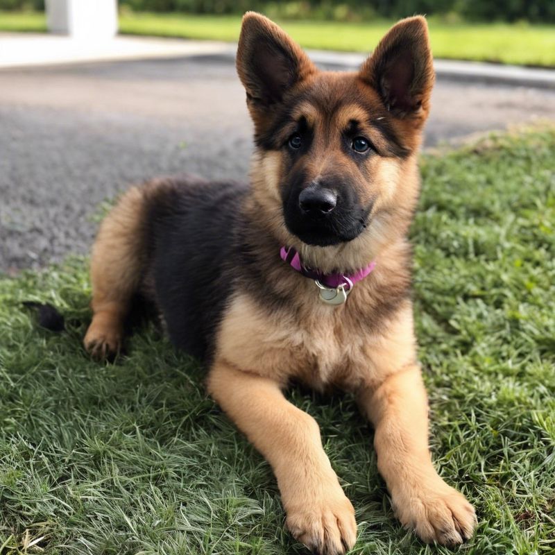 German Shepherd and Poodle Mix (Shepadoodle)