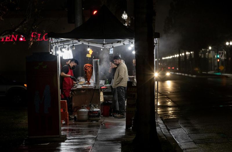 Near Street Vending Stalls