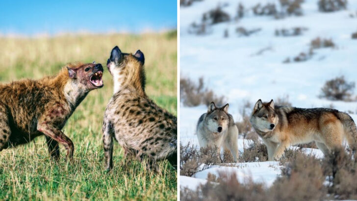 Grey Wolf vs. Spotted Hyena: 14 Facts That Reveal the Stronger Predator