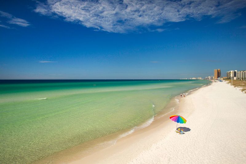 Northern Gulf beaches outside feeding periods