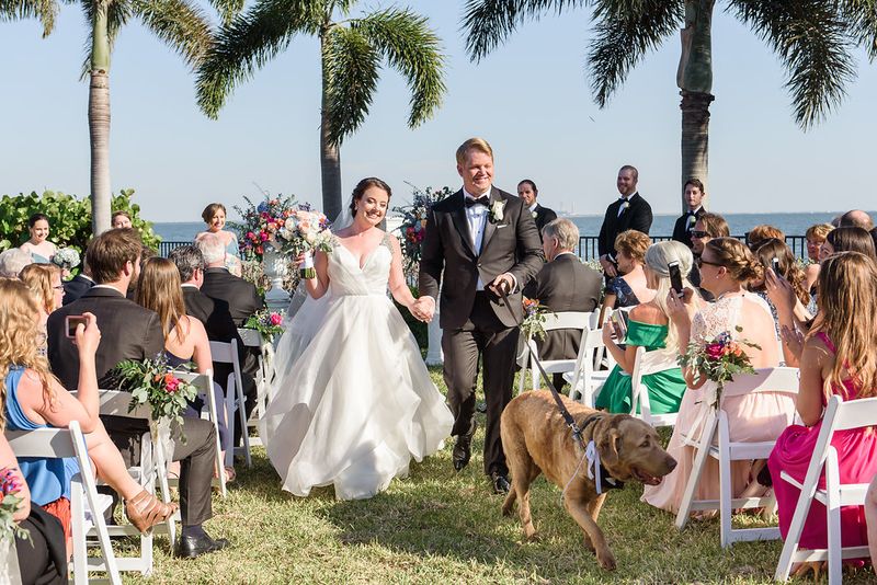 Ceremony Exit with Pets