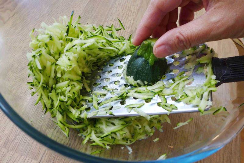 Grated zucchini or squash